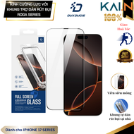 [Không Lẹm Viền] Miếng Dán Cường Lực Kèm Khung Tự Dán Dux Ducis cho iPhone 17 Pro Max / 17 Pro/ 17 A