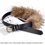 YANREN | Y2K Punk Fur Belt