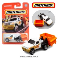 MATCHBOX : MBX GARBAGE SCOUT รุ่น โมเดลรถเหล็ก ของเล่น ของสะสม ลิขสิทธิ์แท้ (ในร้านมีให้เลือกมากกว่า500แบบ) แม็คบล๊อค โมเดลรถ ของเล่น MB1F2