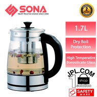 SONA 1.7L Electric Glass Kettle SGK 5080