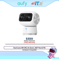 Anker Eufy Indoor Cam S350 4K Dual Camera Security Camera Pan Tilt AI Tracking Baby Pet Monitor WiFi