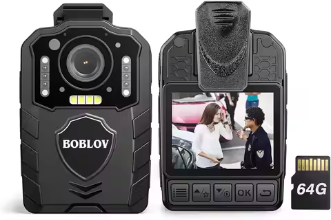 BOBLOV KJ25 Body Camera 3000mAh Battery Mini Camera 13H Recording Night Vision Small Camcorders Law 