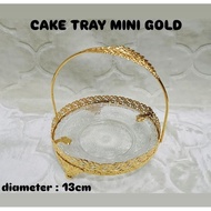 Mini cake tray / mini cake holder / mini gold saucer