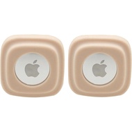 Apple Tag Dog Collar Holder (2 Apricot) for Tag Pet Collar Secure & Comfortable for Apple Tag, Durab