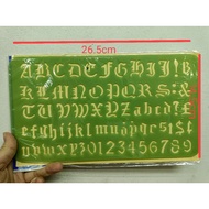 Lettering Template Alphabet Number (ABC / 123)