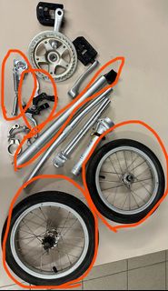 單車零件 dahon dove bya412 拆出