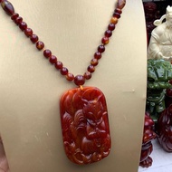 Amber Walking Perfume Nine-Tailed Fox Pendant Set Chain Person Gift 9.3 fc