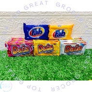 Sabun Fab 130g X 1piece / Daia 150G X 3piece/pkt Laundry Bar Soap (PERFECT/ANTIBACTERIAL/FLORAL/LEMO