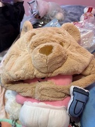 迪士尼正版 毛公仔頭套 Pooh 小熊維尼頭套