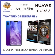 Huawei Nova 5i / Nova 3 / Nova 3i X-One Matte Anti-Fngerprint Screen Protector 3rd. Gen