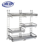 Alcor System Hanging Adjustable Multi Purpose Organizer / Stainless Steel (W268)