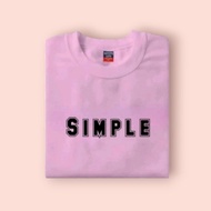 Simple Design-Active life tshirt,Unisex,plus sizes,cotton fabric,cod nationwide