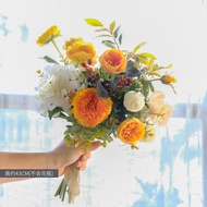 บunches of Artificial Flowers Nordic Style for Living Room Dining Table Centerpieces Tea Table Silk