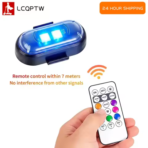 8 Colors RGB Wireless LED Strobe Flash Position Warning Light for Ninebot MAX G30 G2 G65 ZT3 E2 E3 F