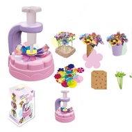 DIY Fabric Flower Craft Kit for Kids - Handheld Embossing Machine Set Creative Art Activity Gift for