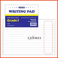 ಔ ◁ ឱ 10PCS/Set 80Lvs Writing Pad Grade 1/2/3 Intermediate Pad School Supplies Set for Easy to tear
