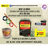 Crilight MAXSON Solar Fence Electric Set 0.5 hingga 4 ekar M10 1.0J