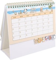 SEWACC 2024 Mini Desk Calendar Cute Standing Flip Monthly Calendar Small Desktop Planner Calendar with Coil for Office Home (Oct.2023 to Dec.2024）, Style 1