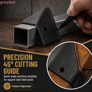 GREATMY Angle Jig, Angle Mark Multi Size Mark Template, Easy Align Square Tube Profile Cut Solid Bui