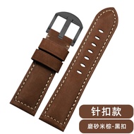 สายนาฬิกาหนังแท้สำหรับผู้ชาย สายรัดข้อมือแบบเปลี่ยนได้สำหรับ Patek Philippe Omega Tissot Longines Ca