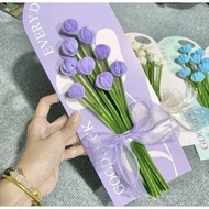 Flower cards made from zinc Meaningful gifts for March 8, October 20, November 20, CARD + RANDOM COV