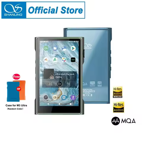 SHANLING M3 Ultra Android10 MQA Portable HiFi Music Player MP3 Hi-Res Audio DAC AMP Dual ES9219C chi