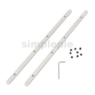 Rail Connector for Circular Saw Guide Rails 340mm 304 Stainless Steel Compatible with Festool Makita