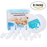 Silicone Snoring Stopper Nasal Congestion Snoring Stopper Mini Nose Clip 8pcs Package Anti-snoring N