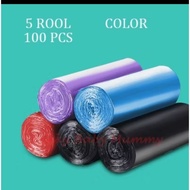 100 pcs 46*60cm handle breakpoint garbage bag