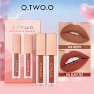 O.TWO.O 2pcs Lipstick Makeup Mini Set Lipmatte 2pcs Gincu 3 Colors