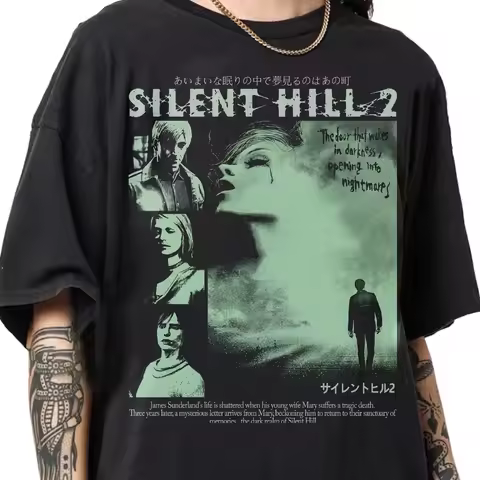 Vintage 90s Bootleg Style Silent Hill II T-Shirt James Sunderland T-shirt Retro Silent Hill II Gifts