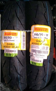 Paket Ban Motor Pirelli Diablo Rosso Sport 90 80 17 Dan Diablo Corsa 2