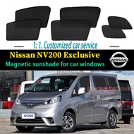 Nissan NV200 magnetic sunshade, mosquito proof side curtain, sun protection and heat insulation