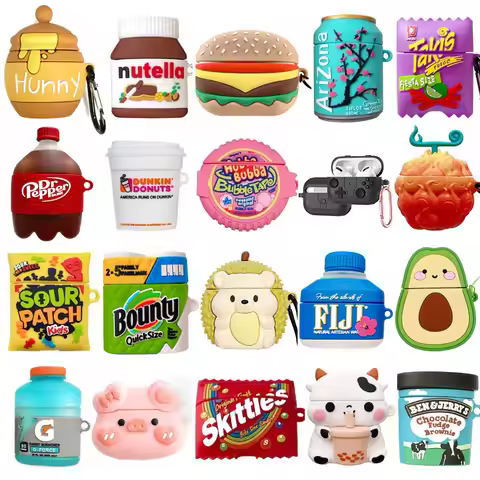 Cover for AirPods 4 2024 Cartoon Sugar Bubble Gum Earphone Case for Apple AirPods Pro 3 Charging Box