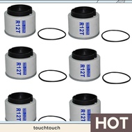 6 Pcs R12T / Water Separator Filter elements for Racor 140R 120AT S3240 NPT ZG1/4-19 Automotive Part