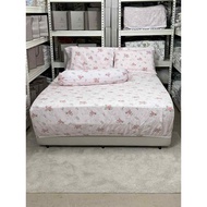 A15 960 TC 100% Cotton with Multiple Stalks and Bouquets of Flowers Bedsheet Sets by LC Homes