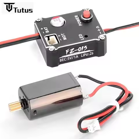FZ-015 15A ESC 180 Brushed Motor For 1/18/ 1/24 Remote Control Car SCX24 TRX4M FMS Modification Upgr