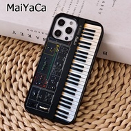 Vintage Synth Synthesizer Moog Print Phone Case For iPhone 14 XR XS 11 12 13 Pro MAX SE 2020 6 7 8 Plus Samsung S21 S22