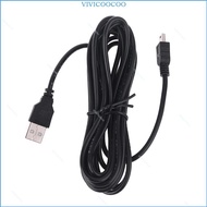VIVI 3 5m Car Camera DVR Power Cable Charger Power Supply Plug Adapter Extension Cord