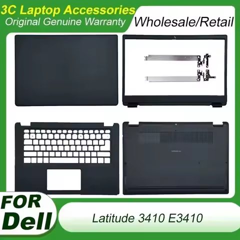 New for Dell Latitude 3410 E3410 Laptop LCD Back Cover Front Bezel Palmrest Keyboard Top Cover Botto