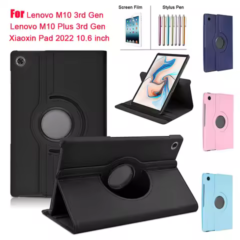 For Lenovo M10 3rd Gen 10.1" TB-328F Case Rotating Stand Tablet Cover for Lenovo Xiaoxin Pad 2022 Ta