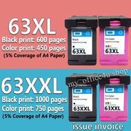 hp 63 ink hp 63xl black hp63 hp63xl ink cartridge Compatible for HP 1112, 2130, 2132, 3630, 3632, 36