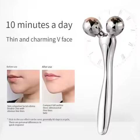 3D Facial Roller Massage V Shape Face Lifting Massage Lift Full Body Massage Massage Relaxation Beau