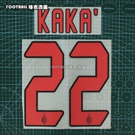 AC Milan 05-06-07 เสื้อแข่งทีมเยือน ลายตัวอักษรของนักเตะ Kaka Maldini Inzaghi Pirlo สีสันสดใส สวมใส่