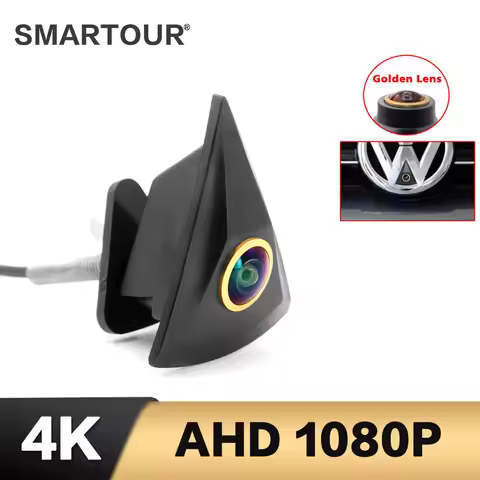 SMARTOUR Golden 4K 1080P Front View Camera For VW Golf 4 5 6 7 MK4 MK5 MK6 MK7 Passat B6 B8 CC Polo 