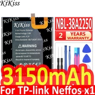 KiKiss NBL-38A2250 Baery For TP- Neffos X1 32GB,3150MAh Mobile One Baery Baeria   Free Tools.