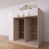 衣櫃床Wardrobe bed  一體  儲物  上床下櫃  組合  小戶型#衣櫃床#家用#小戶型#上下床