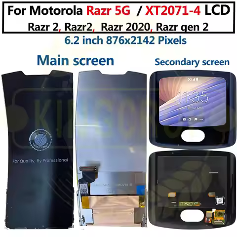 For Motorola Moto Razr 5G 2020 XT2071-4 xt2071 LCD Display+Touch Screen Digitizer Assembly Replaceme