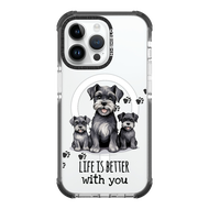 HI-SHIELD Stylish Magsafe Shockproof Case รุ่น Schnauzer [iPhone 14Pro/Pro Max15 Pro/Pro Max] - เคสแ