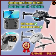 Quadcopter Drone Rc Wifi Dual Camera 4K Drone Kamera Jarak Jauh Drone